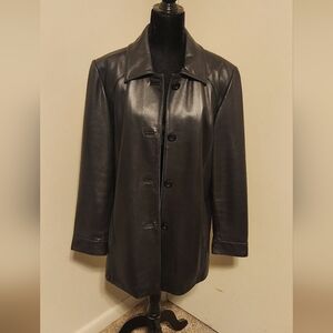 Womens Large Worthington 100% Lambskin Leather Jacket